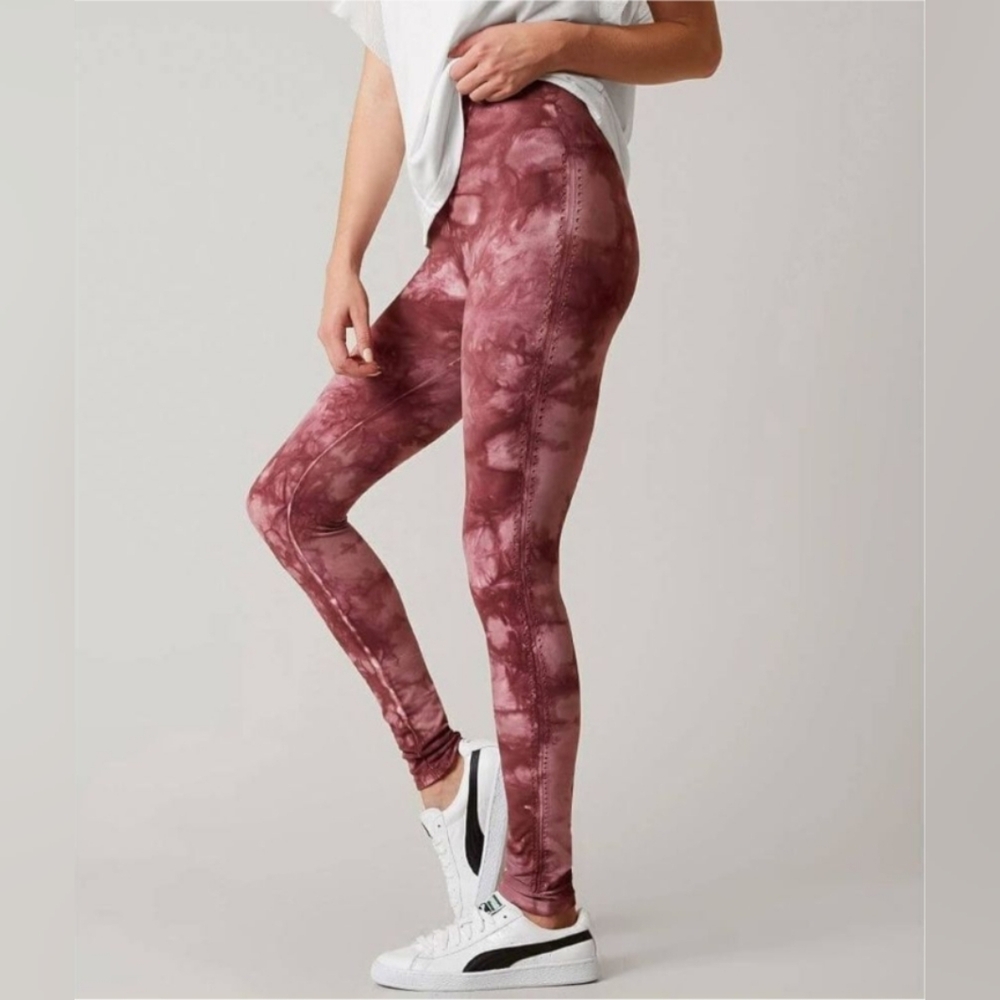 Free people FP Movement Washed Barely There Leggings in Pink size XS/S NWT